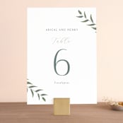"Collection" - Table Numbers in Blanco by Kaydi Bishop - Front