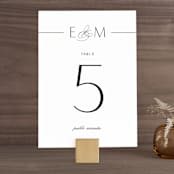 "Of Note" - Table Numbers in Pearl by Olivia Raufman - Front