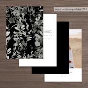 "Us" - Table Numbers in Tuxedo by Leah Bisch - Back of Card Options