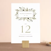 "Wedding Fields" - Table Numbers in Fern by Chris Griffith - Front