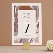 "Jasper" - Table Numbers in Sandstone by Everett Paper Goods - Front