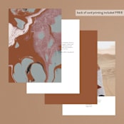 "Jasper" - Table Numbers in Sandstone by Everett Paper Goods - Back of Card Options