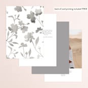 "Floral Union" - Table Numbers in Black Sugar by Pati Cascino - Back of Card Options