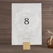 "Abundant Wreath" - Table Numbers in Fog by Pixel and Hank - Front