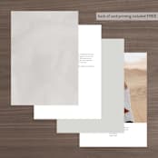"Abundant Wreath" - Table Numbers in Fog by Pixel and Hank - Back of Card Options