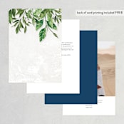 "Mediterranean Tiles" - Table Numbers in Ocean by GeekInk Design - Back of Card Options