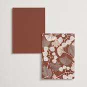 "Leaf Cascade" - Table Numbers in Latte by Alethea and Ruth - Back of Card Options