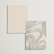 "Rings" - Table Numbers in Natural by Alethea and Ruth - Back of Card Options