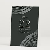 "Rings" - Table Numbers in Natural by Alethea and Ruth - Folded