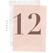 "engrained" - Table Numbers in Blossom by Robin Ott - Detail