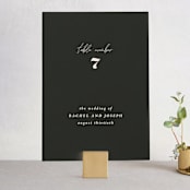 "Finally" - Table Numbers in Ivory by Up Up Creative - Front