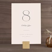"Anson" - Table Numbers in Latte by Kristie Kern - Front
