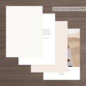 "Anson" - Table Numbers in Latte by Kristie Kern - Back of Card Options