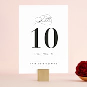 "Together With You" - Table Numbers in Noir by Kimberly FitzSimons - Front