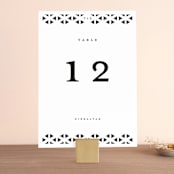 "Beau tied" - Table Numbers in Tuxedo by Gwen Bedat - Front