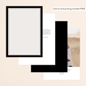 "Cambridge" - Table Numbers in Tuxedo by Amy Kross - Back of Card Options