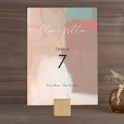 "Gallery" - Table Numbers in Mojito by Lindsay Megahed - Front