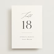 "Everly" - Table Numbers in Snow by Hooray Creative - Front