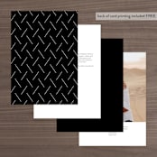 "Bold Modernist" - Table Numbers in Ink by Kristie Kern - Back of Card Options