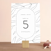 "Denali" - Table Numbers in Linen by Carly Reed Walker - Front