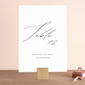 "By Your Side" - Table Numbers in Crest by Design Lotus - Front