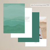 "Forest air" - Table Numbers in Forest by Yuliya Evseeva - Back of Card Options