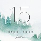 "Forest air" - Table Numbers in Forest by Yuliya Evseeva - Detail