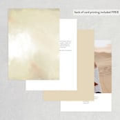 "Pastel Sky" - Table Numbers in Moss by Hannah Williams - Back of Card Options