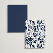 "brushstrokes in bloom" - Table Numbers in Indigo by Angela Marzuki - Back of Card Options