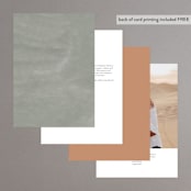 "Surface" - Table Numbers in West by Pixel and Hank - Back of Card Options