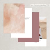 "Magic Hour" - Table Numbers in Desert Rose by Hooray Creative - Back of Card Options