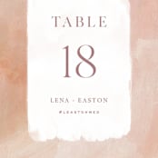 "Magic Hour" - Table Numbers in Desert Rose by Hooray Creative - Detail