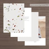 "Fall Flurry" - Table Numbers in Fall by Grace Kreinbrink - Back of Card Options
