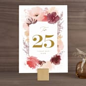 "autumn fest" - Table Numbers in Autumn by Phrosné Barwood - Front