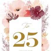 "autumn fest" - Table Numbers in Autumn by Phrosné Barwood - Detail