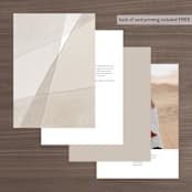 "Gossamer" - Table Numbers in Sandstone by Kate Ahn - Back of Card Options