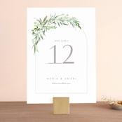 "I do" - Table Numbers in Fern by Creo Study - Front