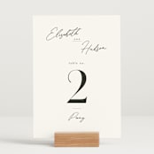 "Macaron" - Table Numbers in Snow by Nicoletta Savod - Displayed (stand not included)
