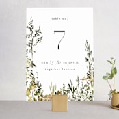 "We Walk Together" - Table Numbers in Evergreen by Petra Kern - Front