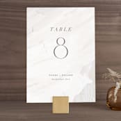 "Neutrality" - Table Numbers in Cream by Hooray Creative - Front