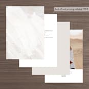 "Neutrality" - Table Numbers in Cream by Hooray Creative - Back of Card Options