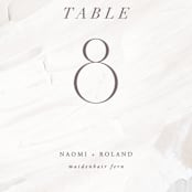 "Neutrality" - Table Numbers in Cream by Hooray Creative - Detail