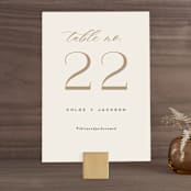 "Left Stack" - Table Numbers in Vanilla by Alethea and Ruth - Front