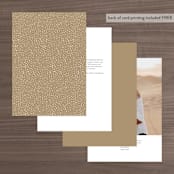 "Left Stack" - Table Numbers in Vanilla by Alethea and Ruth - Back of Card Options