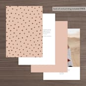 "Millennial" - Table Numbers in Rose by Hooray Creative - Back of Card Options