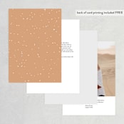 "Boho Chic" - Table Numbers in Moonstone by Cass Loh - Back of Card Options