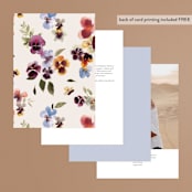 "Bright" - Table Numbers in Summer by Leah Bisch - Back of Card Options