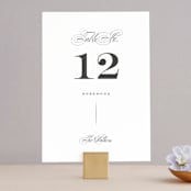 "Vow" - Table Numbers in Tuxedo by Leah Bisch - Front