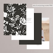 "Vow" - Table Numbers in Tuxedo by Leah Bisch - Back of Card Options