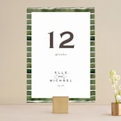 "Wildflower" - Table Numbers in Almond by Leah Bisch - Front
